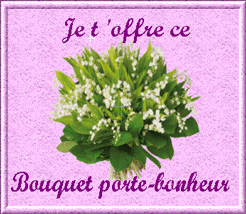 je t'offre ce bouquet porte bonheur